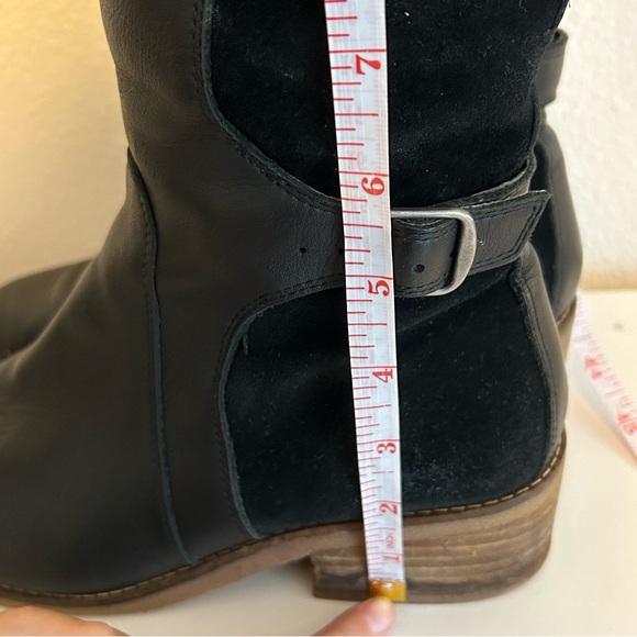 Lucky Brand Timinii black genuine leather knee high riding boots S 7.5 EU 38 - Picture 13 of 16